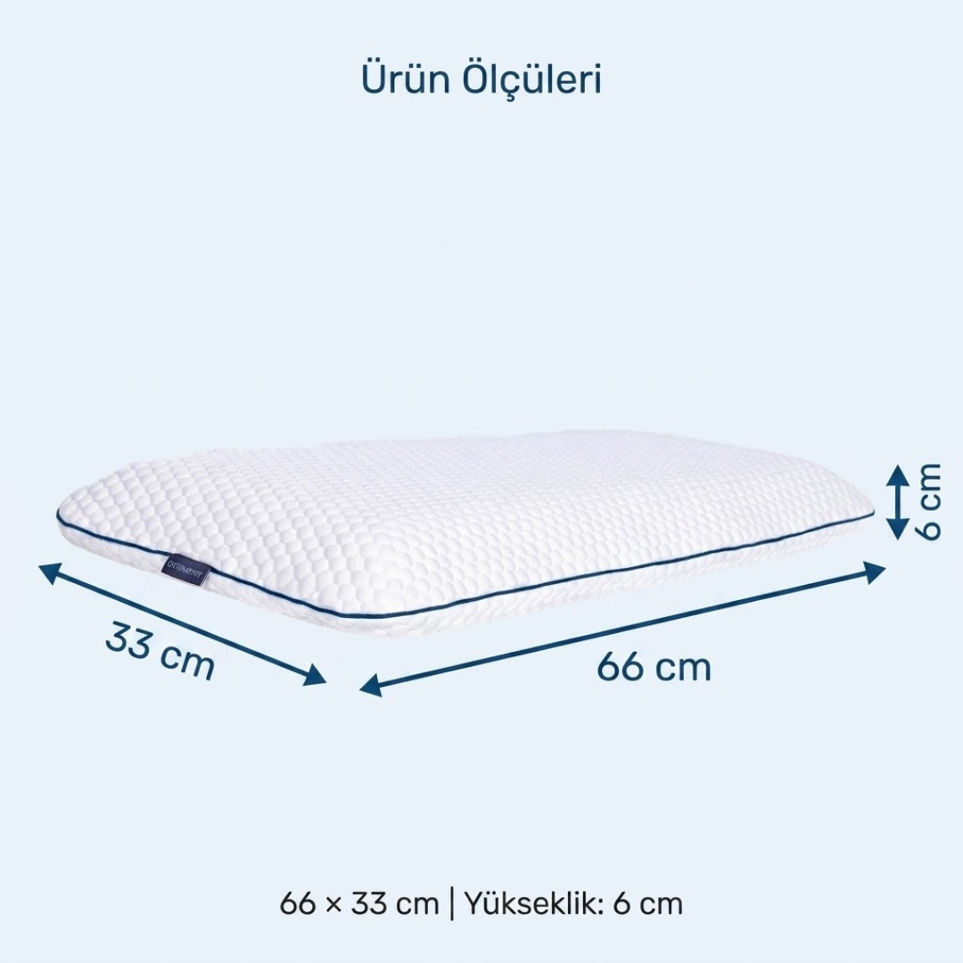 OrtoMedix Kids® Çocuk Ortopedik Visco Yastık – AirFlow | 1-9 Yaş
