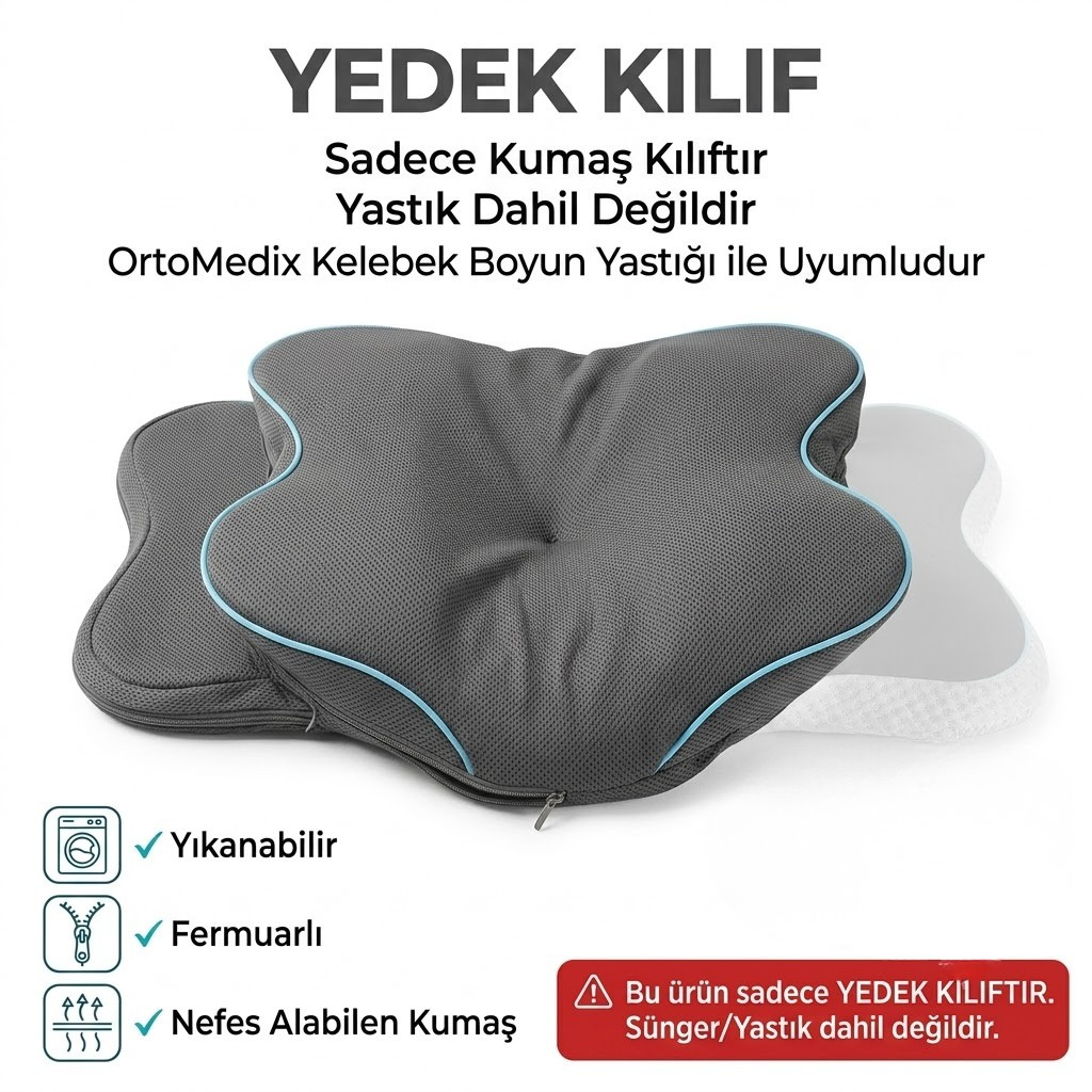 Ortomedix Kelebek Ortopedik Visco Boyun Desteği Yedek Kılıf