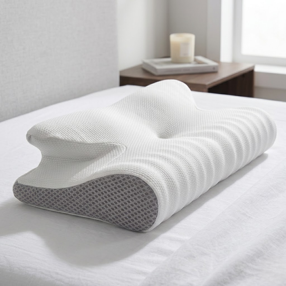 Ortomedix Ağrısız Sabahlar İçin Ergonomik Kelebek Yastık - Boyun ve Omurga Hizalama